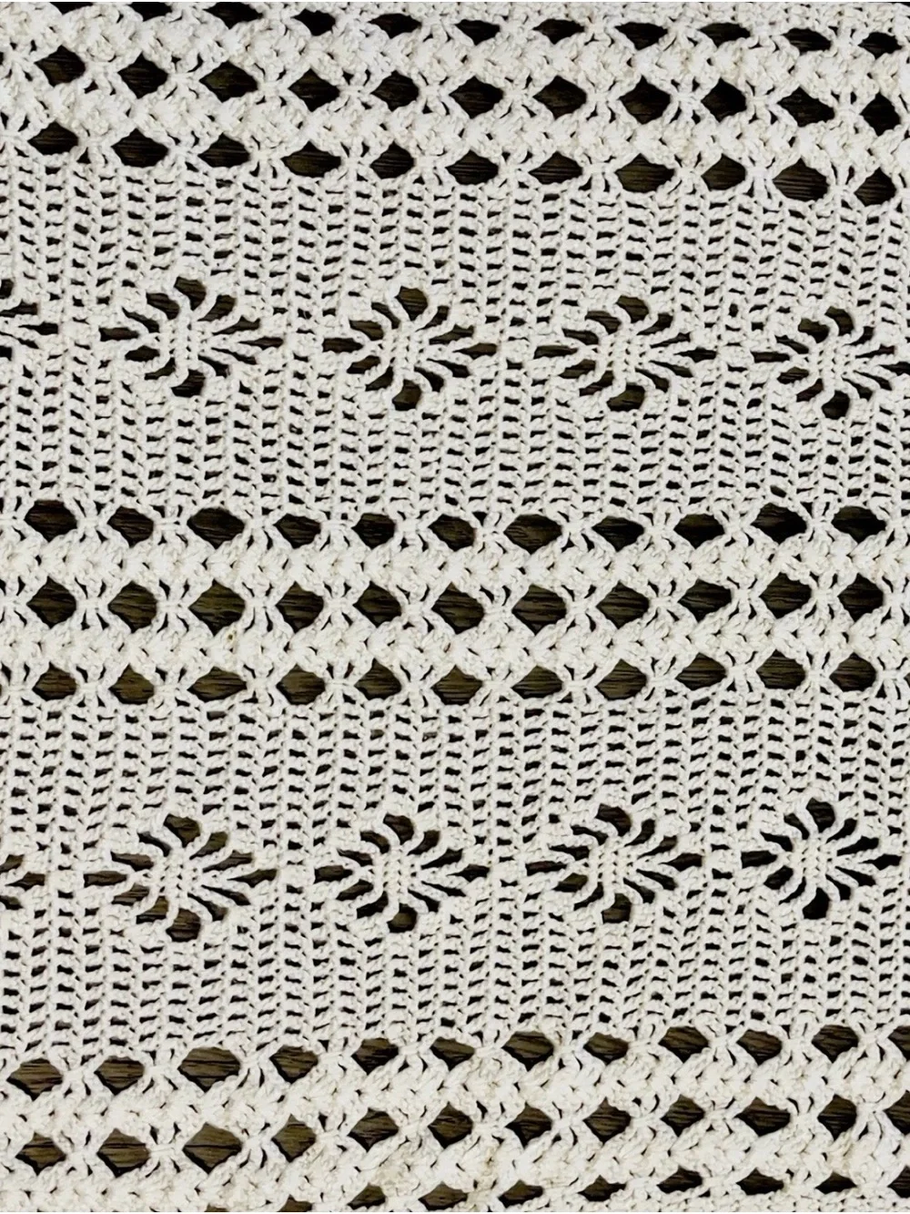 Antique Table Runner Buffet Dresser Scarf Crochet Cottagecore Farmhouse